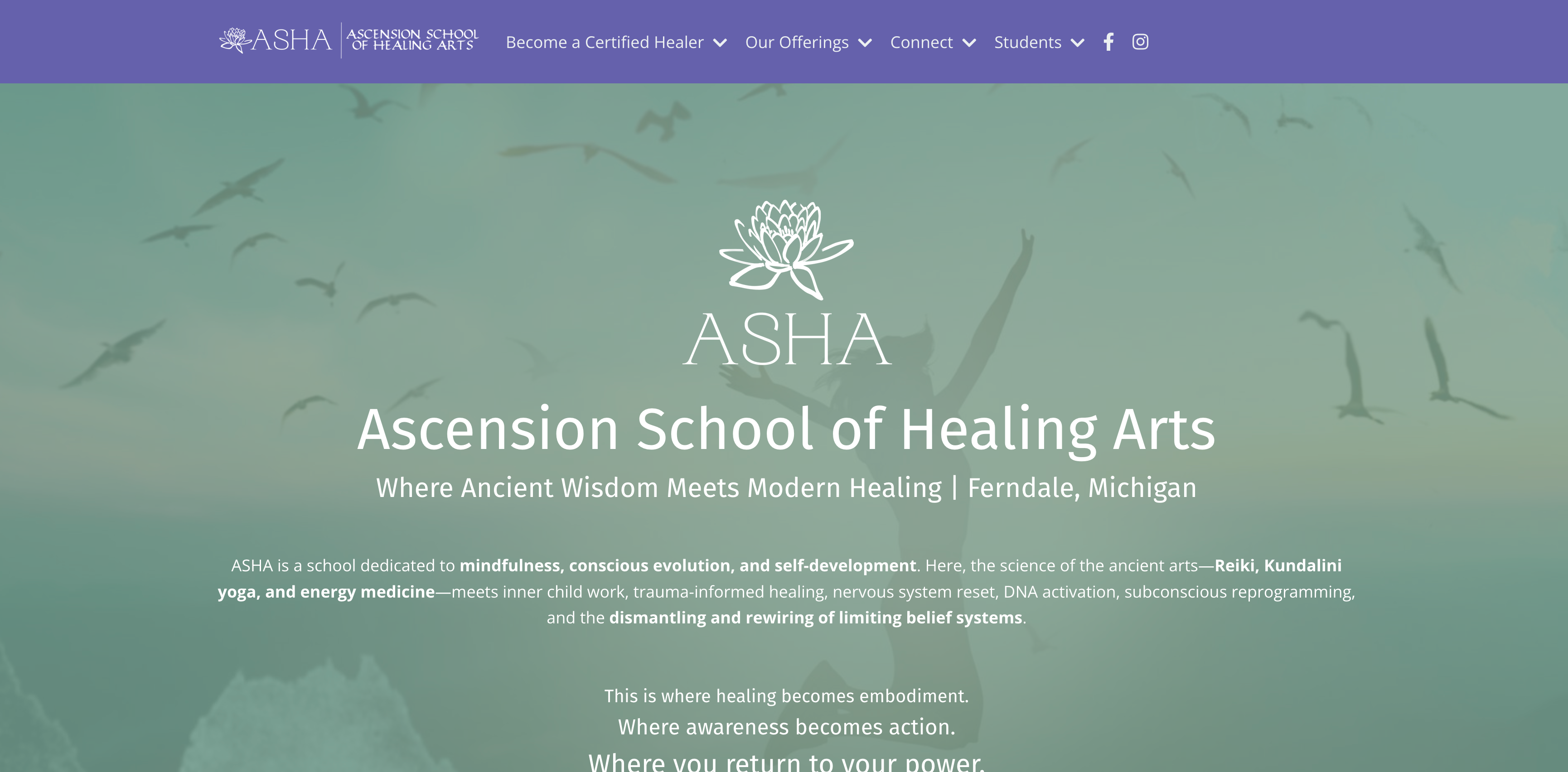 Ascend My Life website