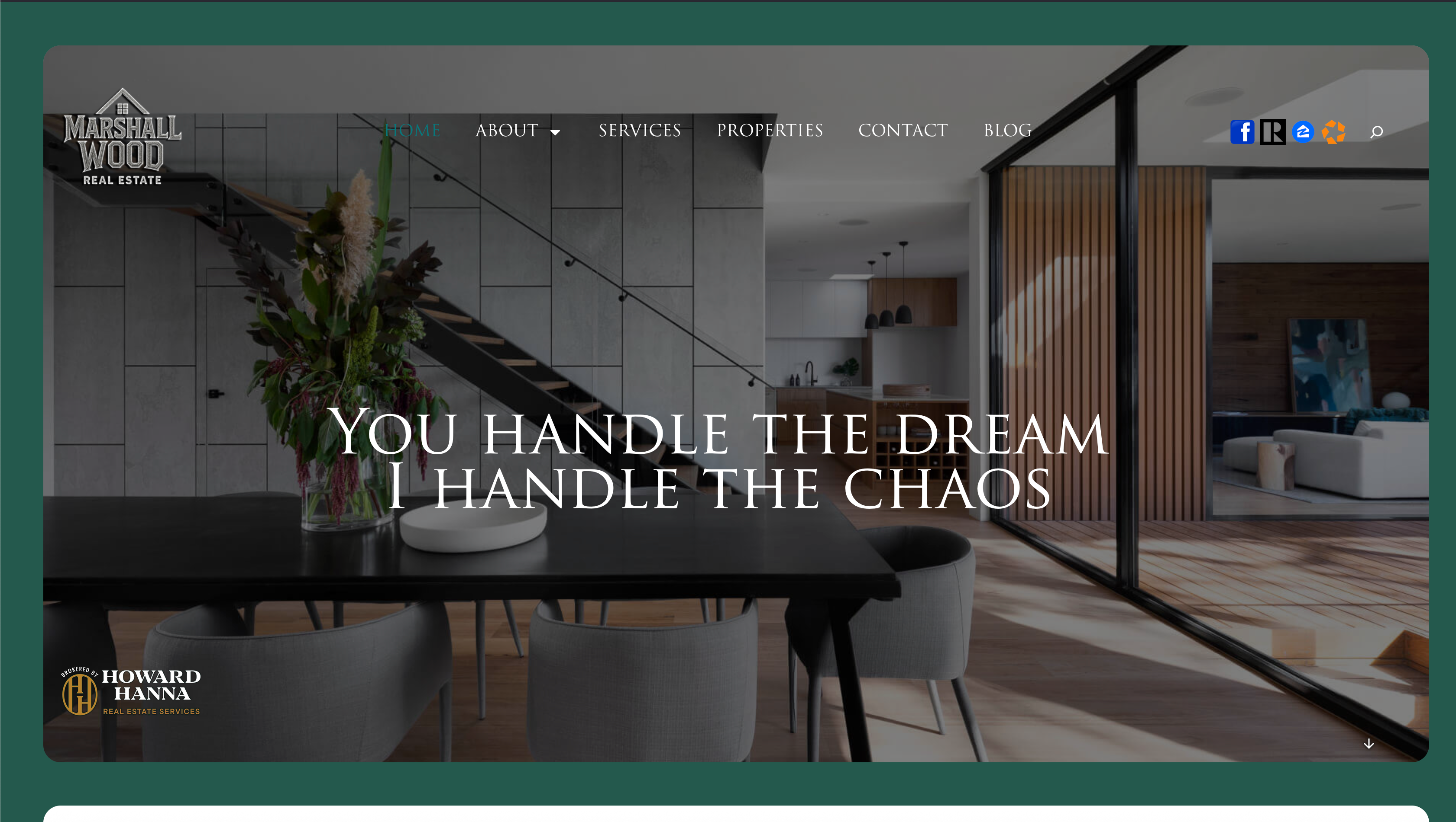 Marshall Wood Real Estate website