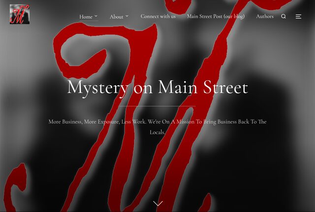 Mystery on Main Street website